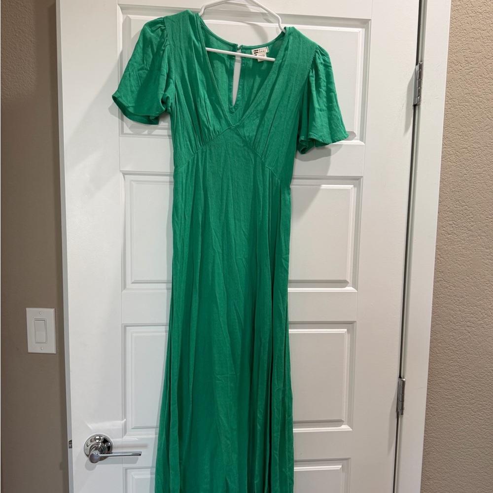 Billabong Green V-Neck Maxi Dress by